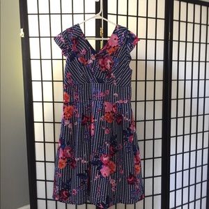 Floral Dress/Gingham size 12.